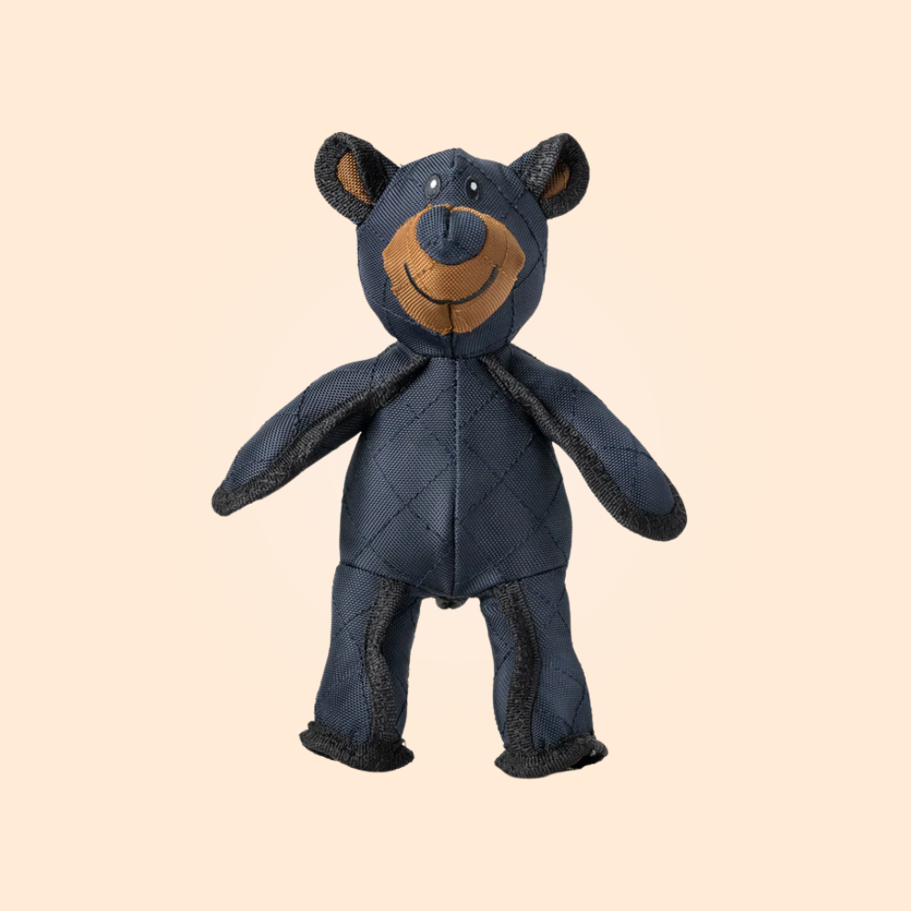 Photo of the Indestructible Bear (Indestructabear), a durable dog toy designed for aggressive chewers, made to withstand tough play.